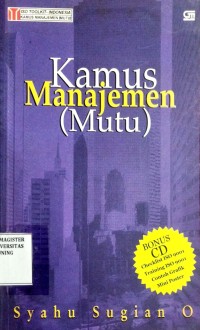 Image of Kamus Manajemen (Mutu)