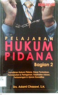 Image of Pelajaran Hukum Pidana : Bagian 2