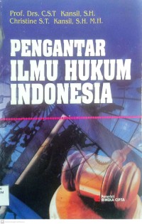 Image of Pengantar Ilmu Hukum Indonesia