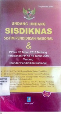 Image of Undang Undang Sisdiknas